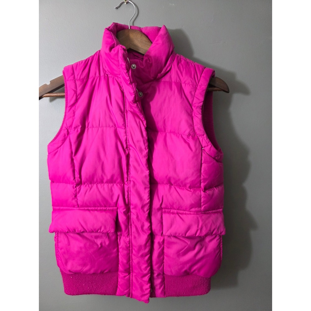 Gap Womens Hot Pink Quilted Puffer Vest Down XS